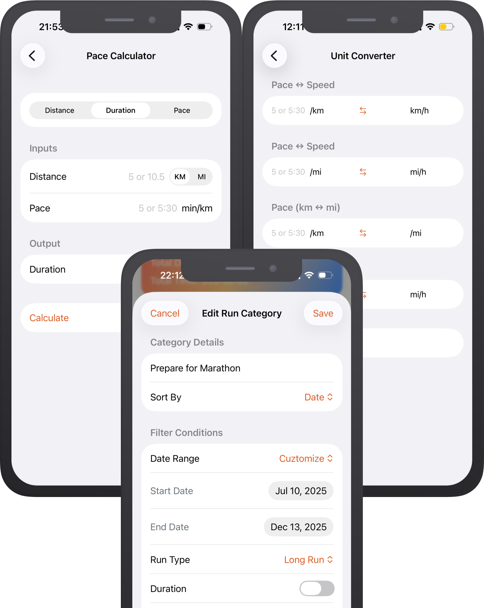 Runner's Toolkit screenshot