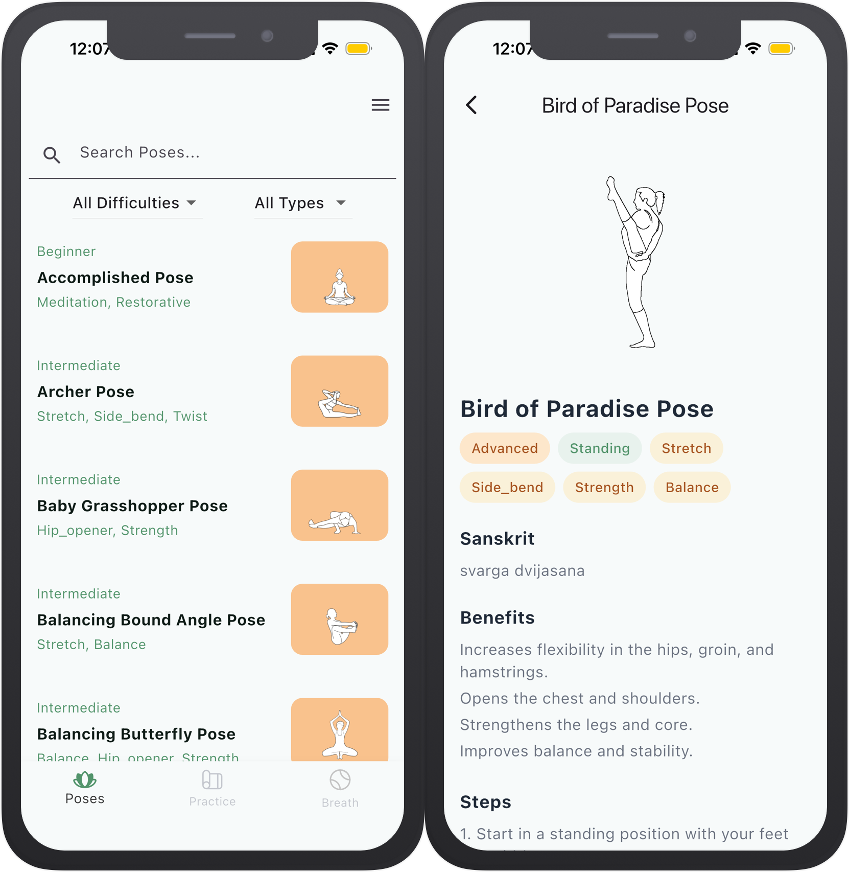 Pose Library screenshot